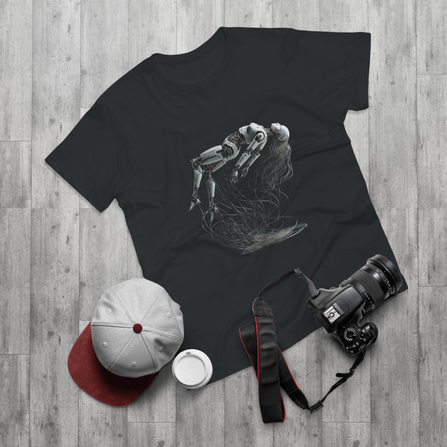 Futuristic Graphic Tee, Cool Unisex T-Shirt for Tech Enthusiasts, Gift for Birthdays, Casual Wear, Unique Art Shirt