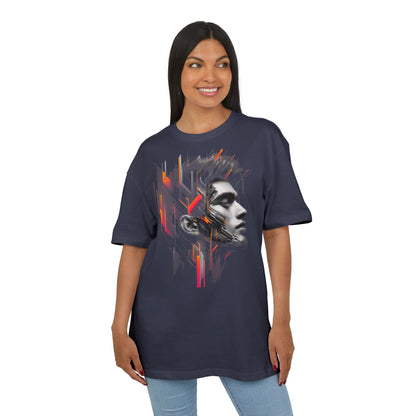 Artistic Oversize Tee - Modern Abstract Design