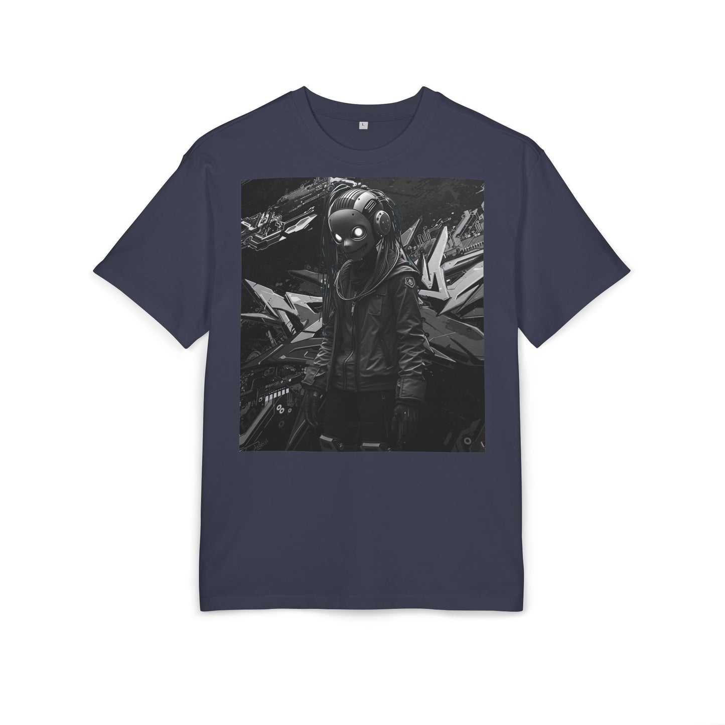 Urban Streetwear Oversize Tee - Futuristic Graphic Design