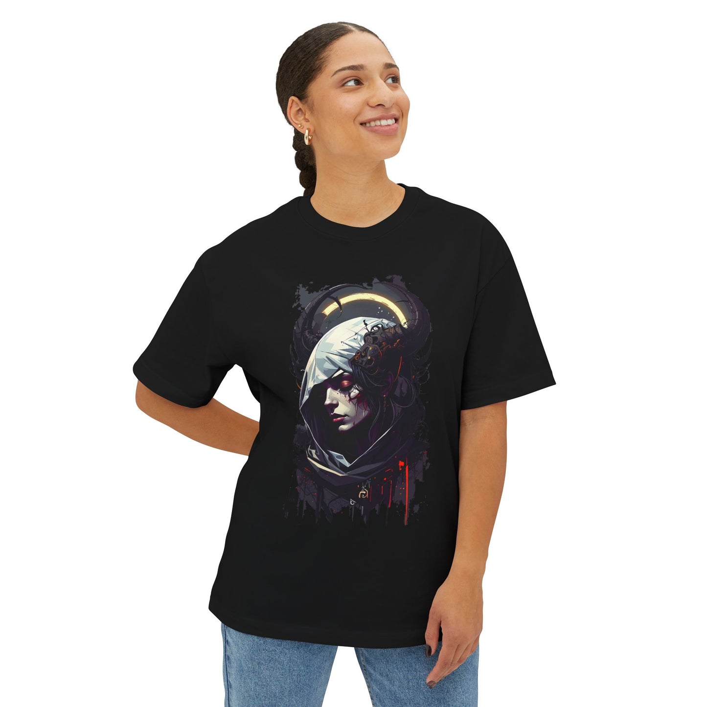 Urban Art Oversized Tee, Graphic Tee, Streetwear Shirt, Unique Art Clothing, Casual Fashion Top, Artistic Unisex T-Shirt