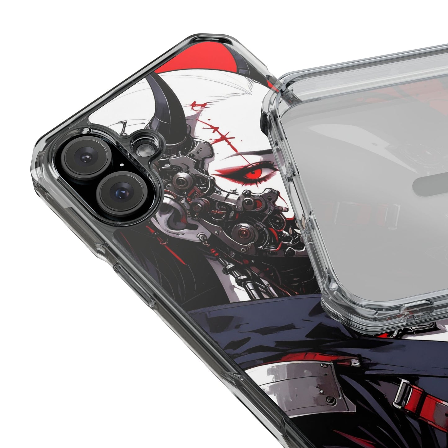 Magnetic Impact Phone Case, Anime Art Phone Cover, Goth Accessories for Her, Gift for Tech Lovers, Unique Phone Protection