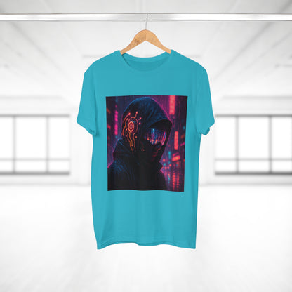 Cyberpunk Graphic Tee for Men & Women, Futuristic Streetwear, Perfect Gift for Gamers, Casual Wear for Tech Enthusiasts, Urban Style T-Shirt
