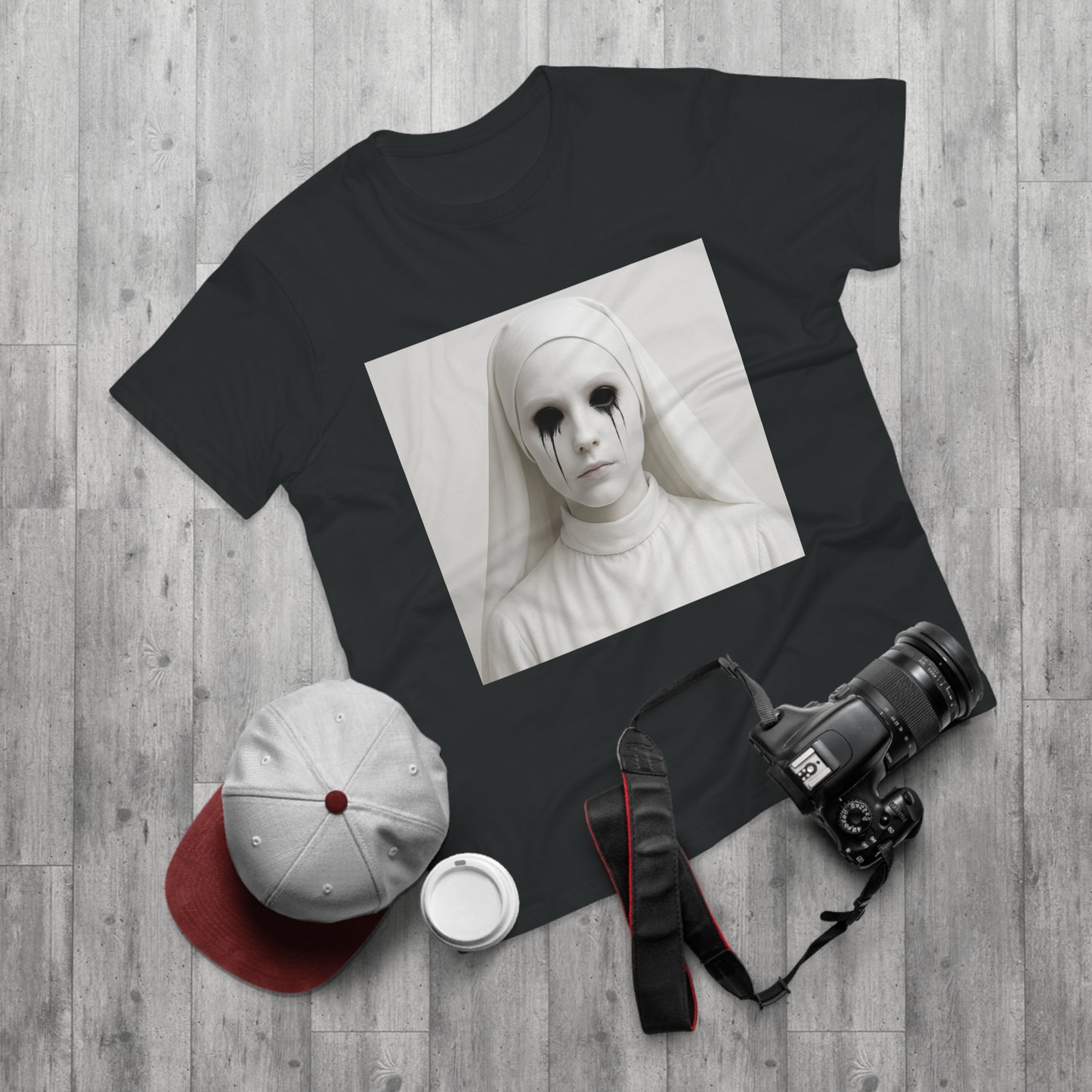 Spooky Art Tee, Unisex Graphic T-shirt, Halloween Costume, Horror Aesthetic Shirt, Creepy Vintage Look Top