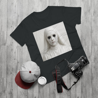 Spooky Art Tee, Unisex Graphic T-shirt, Halloween Costume, Horror Aesthetic Shirt, Creepy Vintage Look Top