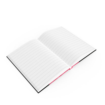Unique Hard Backed Journal - Artistic Pink Melting Face Design, Aesthetic Stationery, Gift for Creatives, Journaling, Note-taking