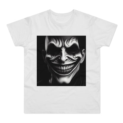 Creepy Clown Unisex T-Shirt - Unisex Graphic Tee for Halloween, Horror Fans, Costume Party, Unique Gift Idea, Spooky Apparel