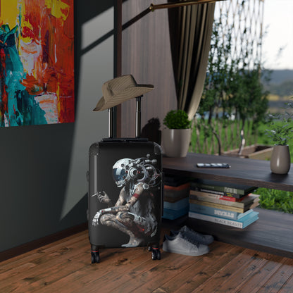Stylish Travel Suitcase with Futuristic Design - Perfect for Adventurers
