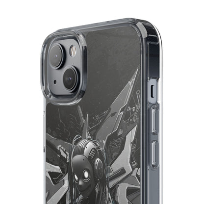 Anime-Inspired Clear Phone Case - Edgy Streetwear Style