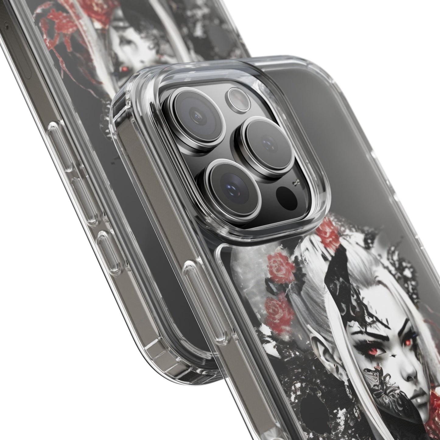 Mystical Warrior Clear Phone Case - Stylish & Protective