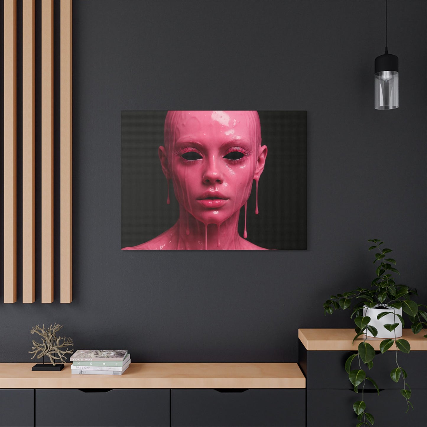 Unique Satin Canvas Art Piece, Modern Wall Decor, Art for Home, Abstract Artwork, Statement Piece, Contemporary Design