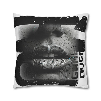 Stylish Spun Polyester Pillowcase, Decorative Accent, Unique Home Decor, Modern Living Room Cushion, Gift for Art Lovers