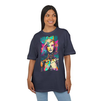 Vibrant Art Oversized Tee, Unisex Colorful T-Shirt, Graphic Arts Apparel, Casual Streetwear Gift, Unique Fashion Statement