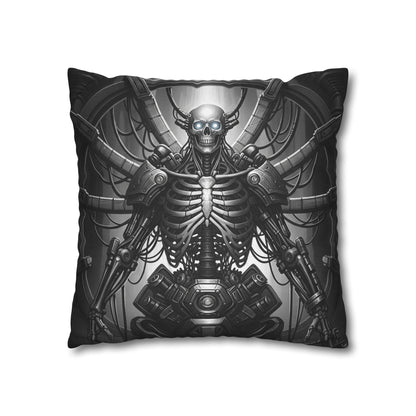 Gothic Skeleton Pillowcase - Dark Decor for Halloween, Bohemian Home, Gothic Style, Sofa Cushion, Unique Gift