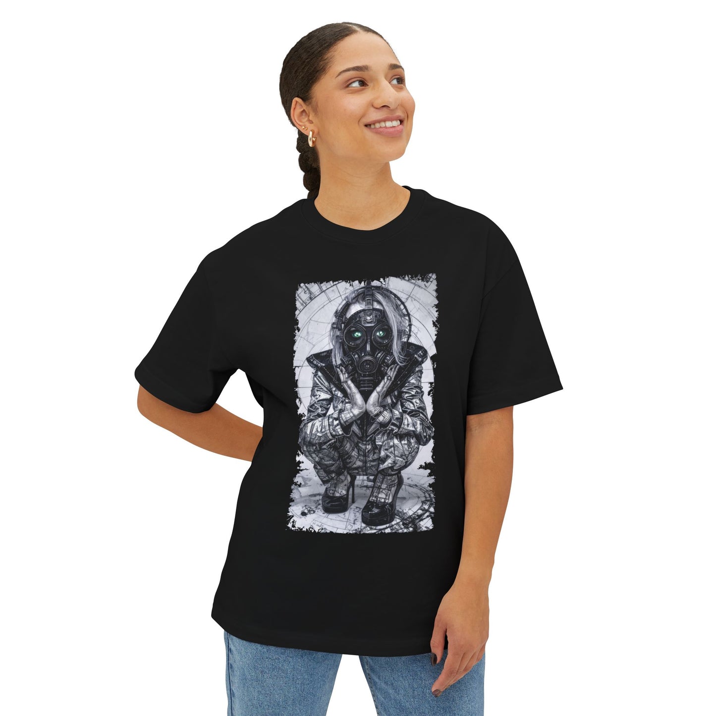 Unique Graphic Unisex Oversized Tee, Casual Streetwear, Ideal Gift for Art Lovers, Perfect for Summer Festivals, Relaxed Style