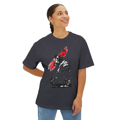 Edgy Graphic Oversized Tee, Unisex Artistic T-Shirt, Casual Streetwear Top, Unique Gift for Him or Her, Trendy Urban Apparel