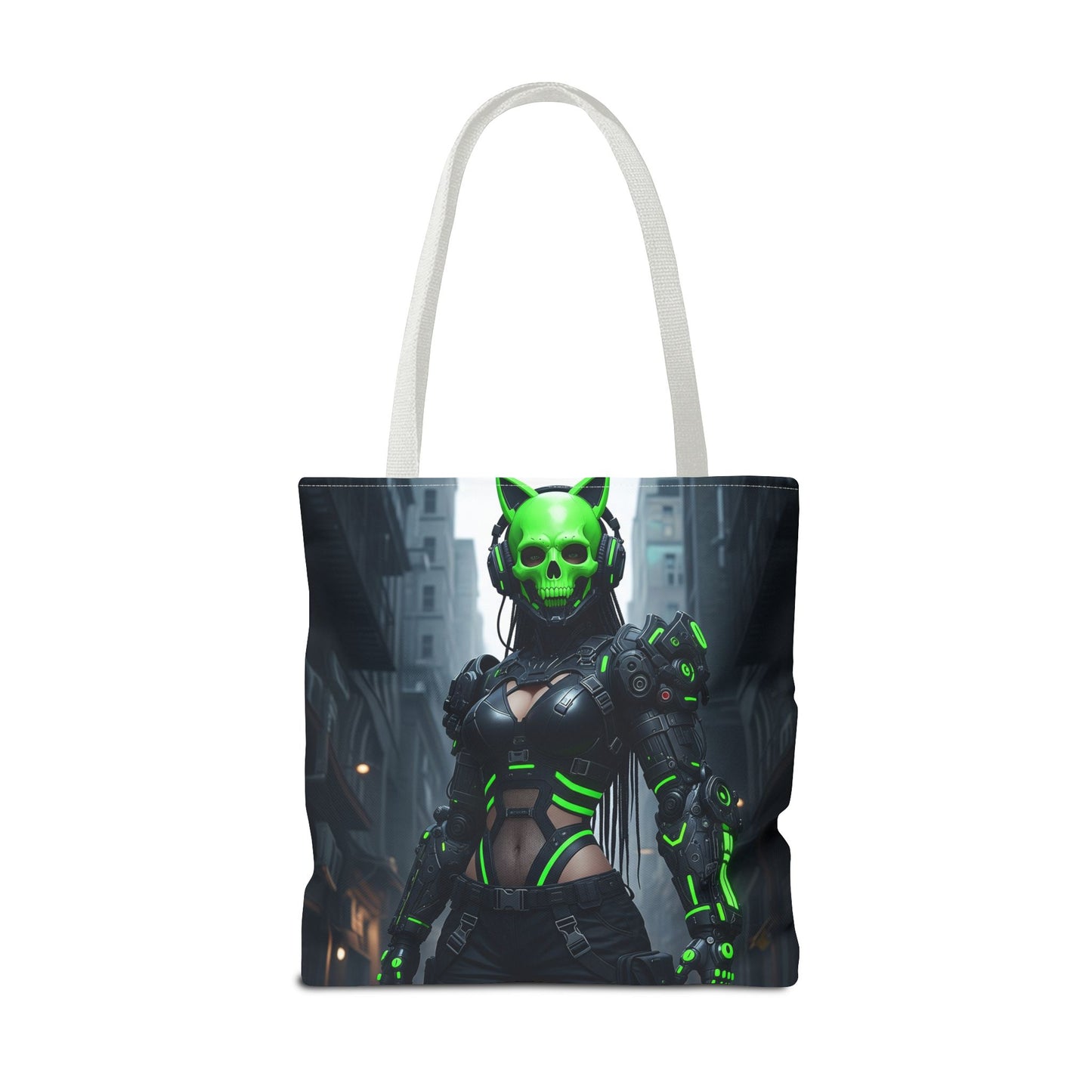 Futuristic Cyberpunk Tote Bag | Stylish AOP Bag with Neon Skull Design | Perfect Gift for Gamers and Tech Enthusiasts, Festival [...]