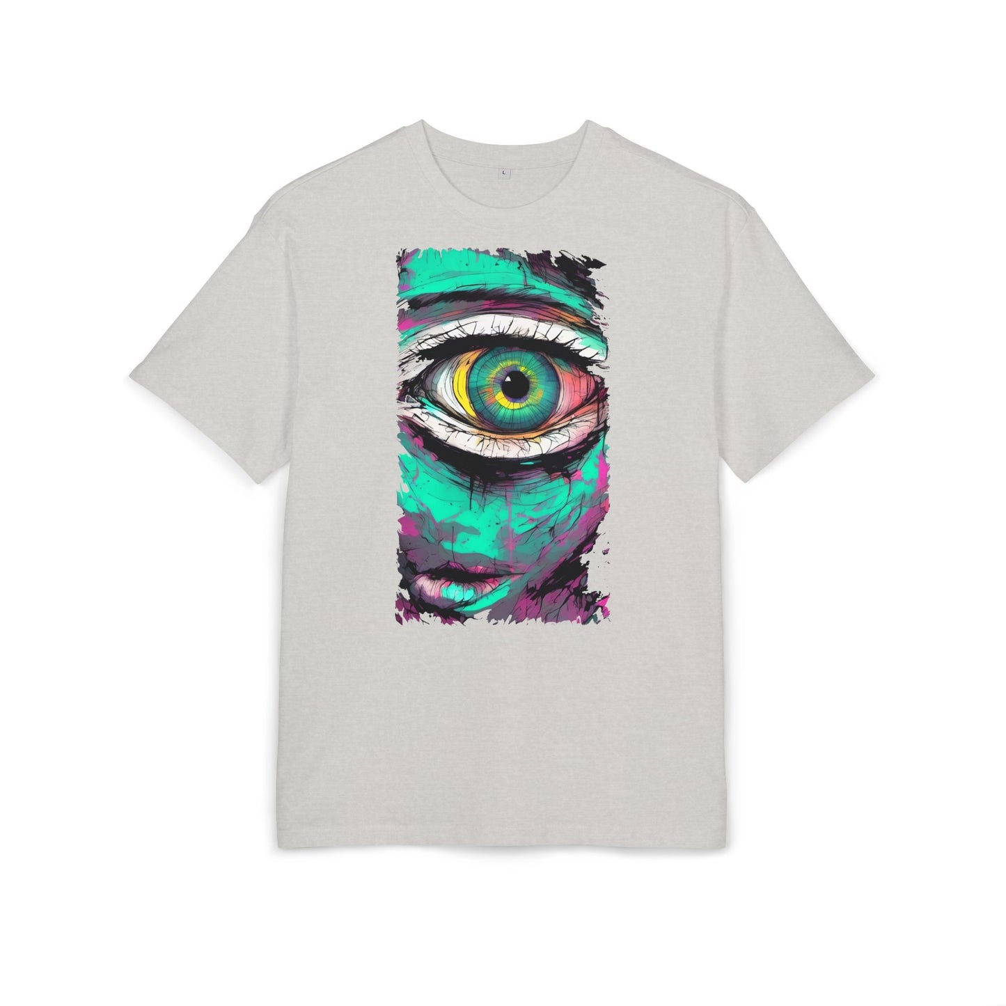 Stylish Eye Graphic Tee, Unisex Oversized T-Shirt, Casual Wear, Street Style, Gift for Art Lovers, Funky Apparel