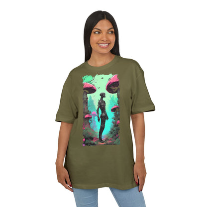 Psychedelic Mushroom Tee, Unisex Oversize Shirt, Trendy Graphic T-shirt, Casual Wear, Festival Attire, Unique Gifts