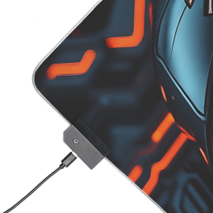 Gaming Mouse Pad with Abstract Cyber Design