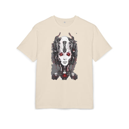 Futuristic Graphic Tee, Unique Oversized T-Shirt, Stylish Casual Wear, Perfect Gift for Art Lovers, Bold Design for Teens