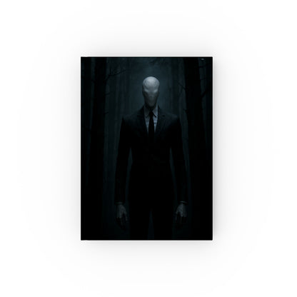 Dark Aesthetic Hard Backed Journal - Slender Man Design, Perfect for Writing, Journaling, Gifts, Haunted Themes, Spooky Decor