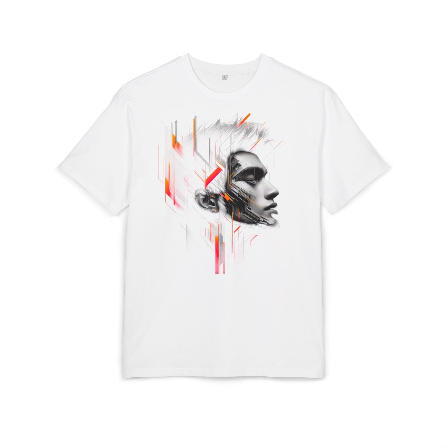 Artistic Oversize Tee - Modern Abstract Design