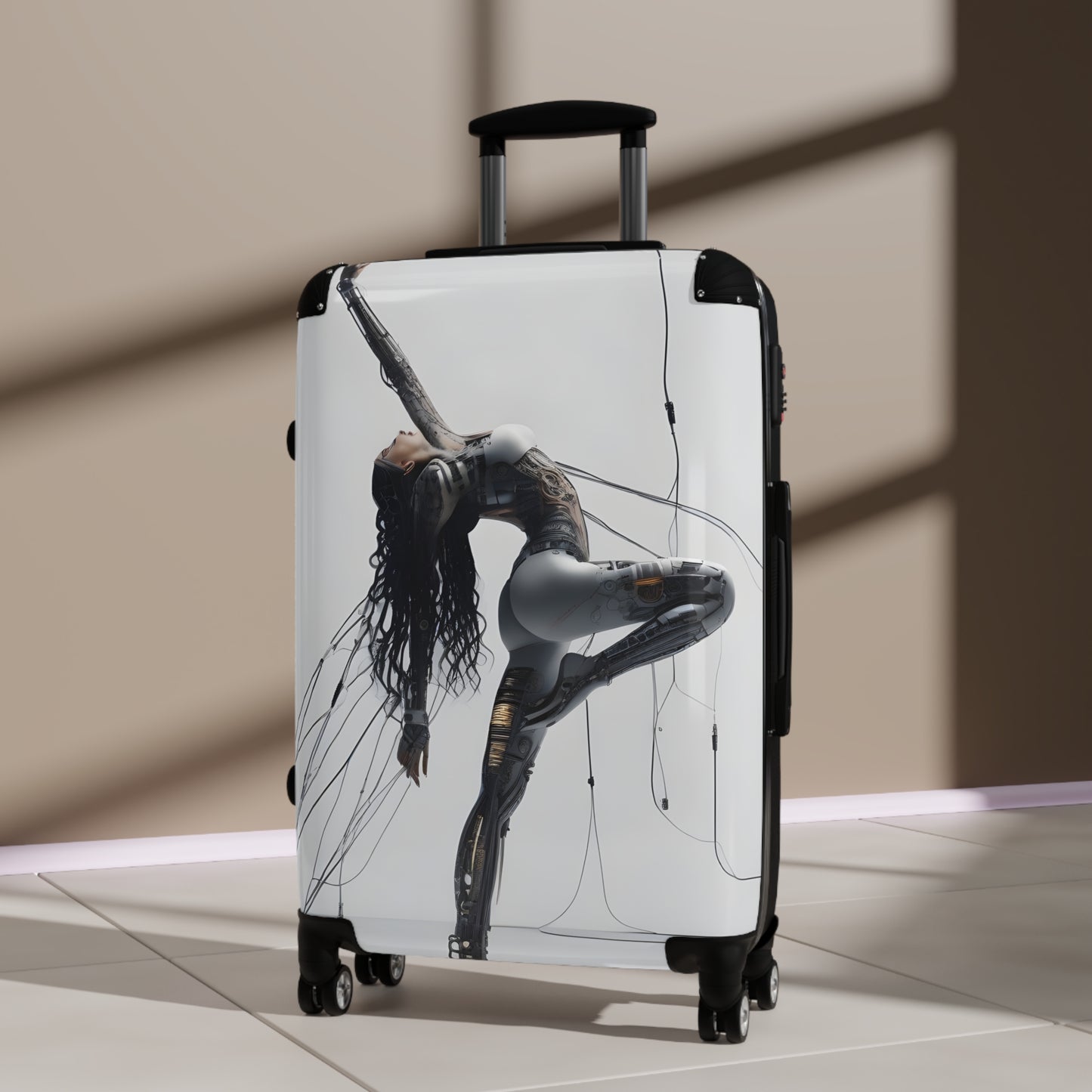 Travel Suitcase - Stylish Cyber Design for Adventurers