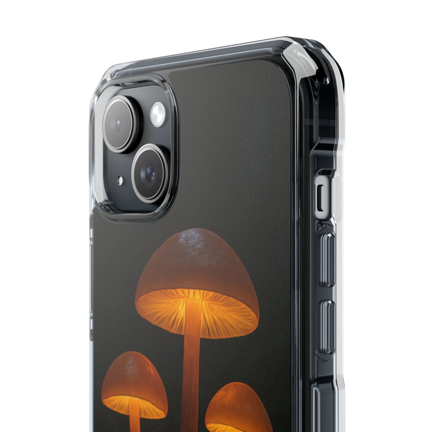Magnetic Clear Impact Cases, Mushroom Phone Case, Eco-Friendly Phone Cover, Unique Phone Accessories, Gift for Nature Lovers, Artistic