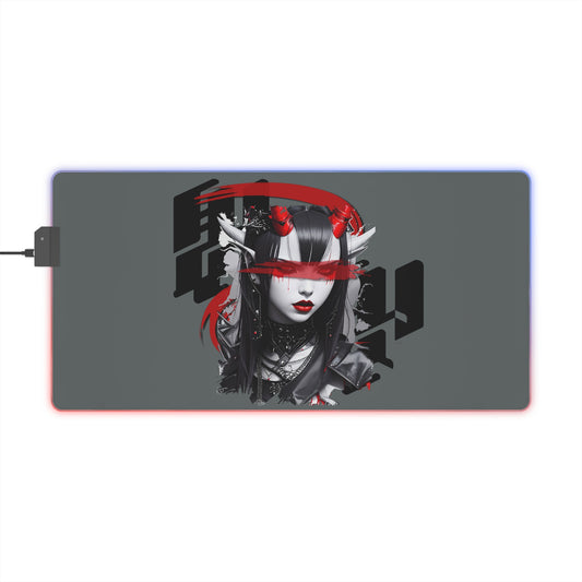 LED Gaming Mouse Pad, Anime Mousemat, RGB Desk Decor, Gamer Gift, Computer Accessory, Gaming Setup