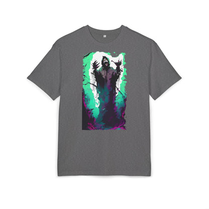 Mystical Oversized Tee - Unisex, Artistic Graphic Tee, Casual Wear, Gift for Art Lovers, Spooky Vibes Shirt