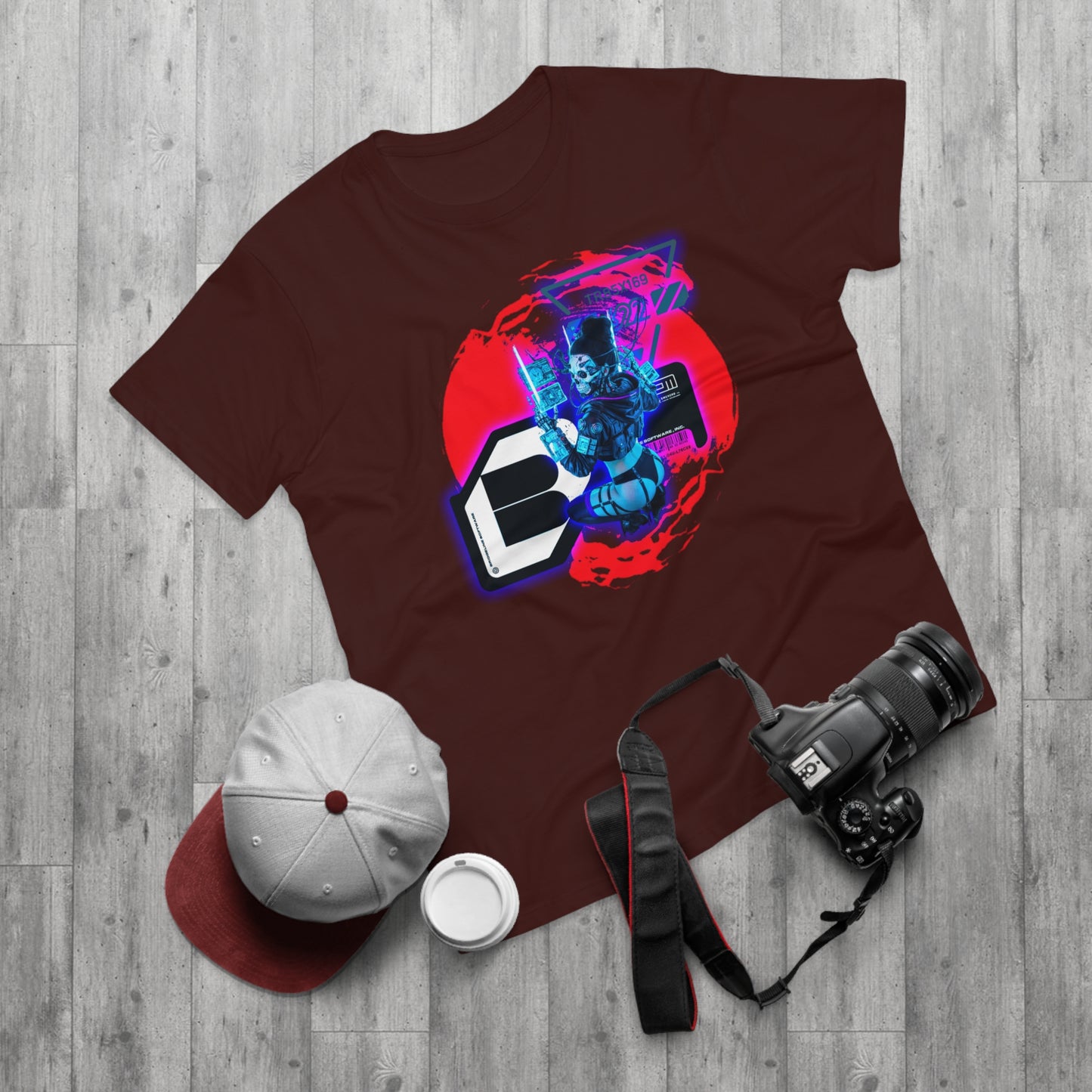 Futuristic Graphic Tee, Urban Outfit, Cyberpunk Style T-shirt, Men's Streetwear, Casual Wear, Gift for Tech Lovers