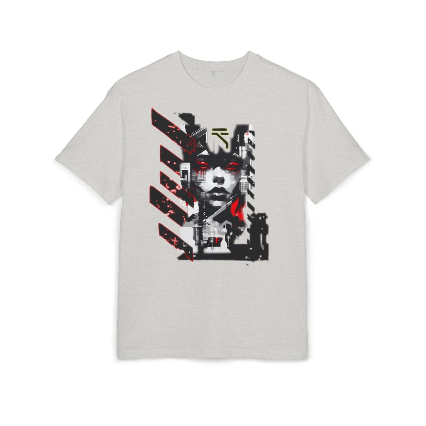 Unisex Heavy Oversize Tee with Urban Art Design - Streetwear Style Tee