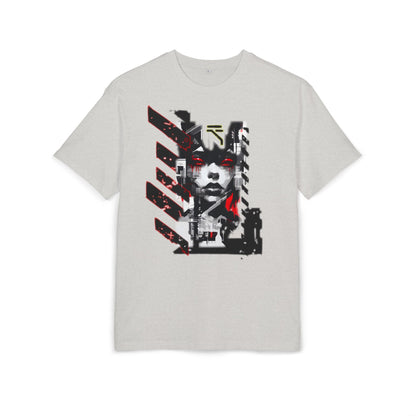Unisex Heavy Oversize Tee with Urban Art Design - Streetwear Style Tee