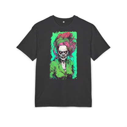 Vibrant Skull Art Oversize Tee, Unisex Graphic Tee, Edgy Streetwear Shirt, Perfect for Halloween, Gift for Art Lovers, Casual Comfort
