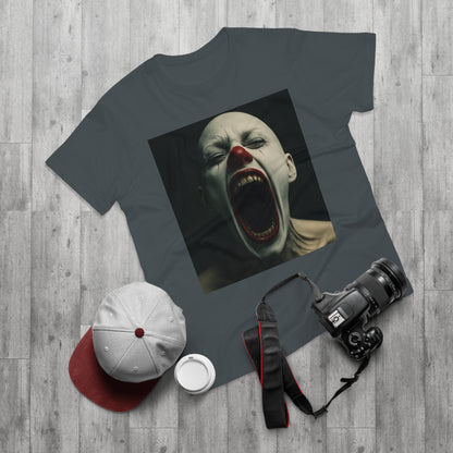Creepy Clown Graphic T-Shirt, Scary Shirt for Halloween, Horror Movie Fans, Unique Gift for Him, Unisex Casual Wear