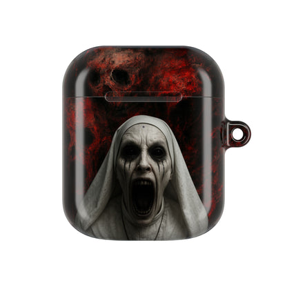 Horror-Themed AirPod Case, Spooky Earbud Cover, Unique Gift for Halloween, Gothic Design, Perfect for Music Lovers