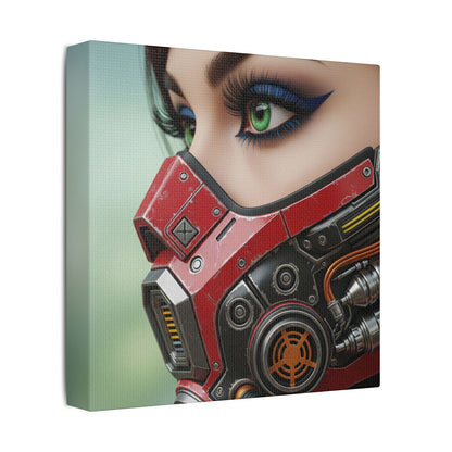 Futuristic Satin Canvas Art Print, Wall Decor for Gamers, Tech Enthusiasts, and Sci-Fi Fans, Unique Gift Idea for Birthdays