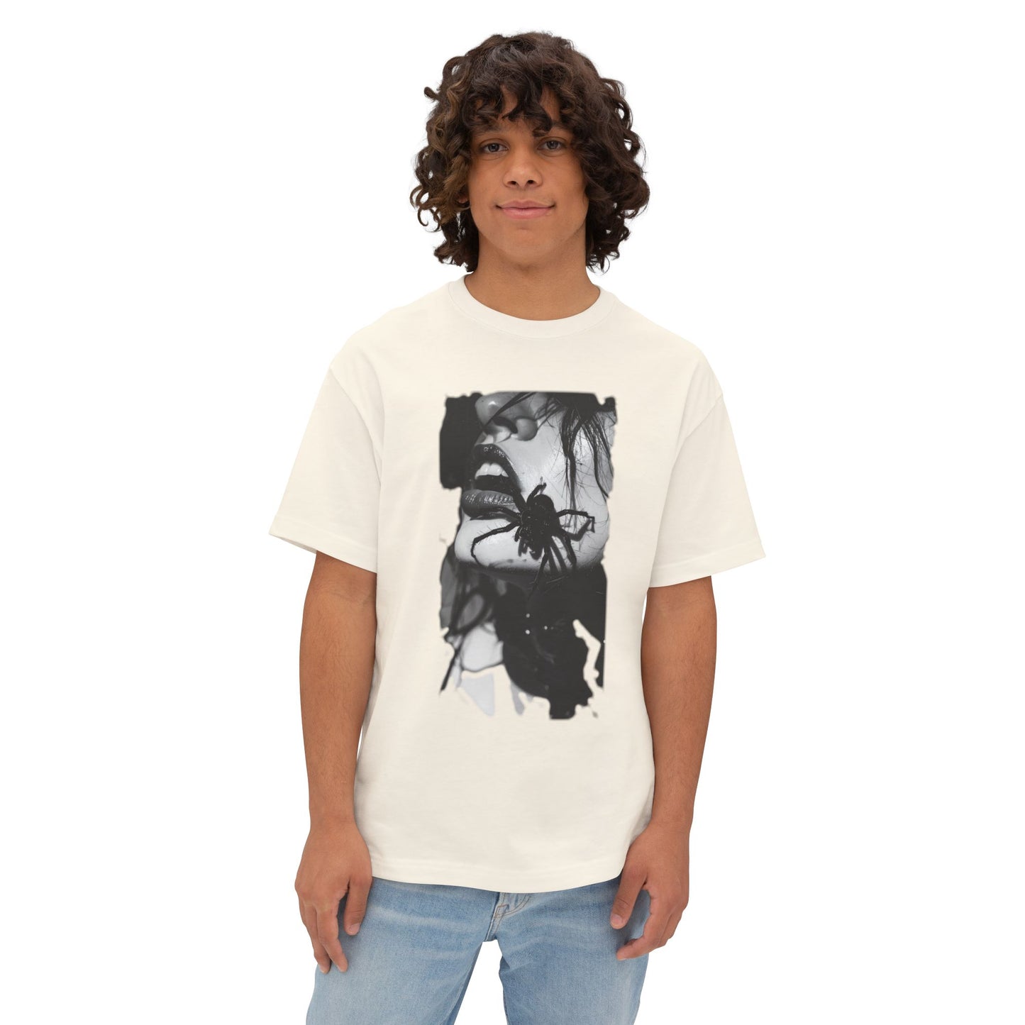 Edgy Art Graphic Tee, Unisex Oversized Shirt, Alternative Fashion, Streetwear Style, Gift for Art Lovers