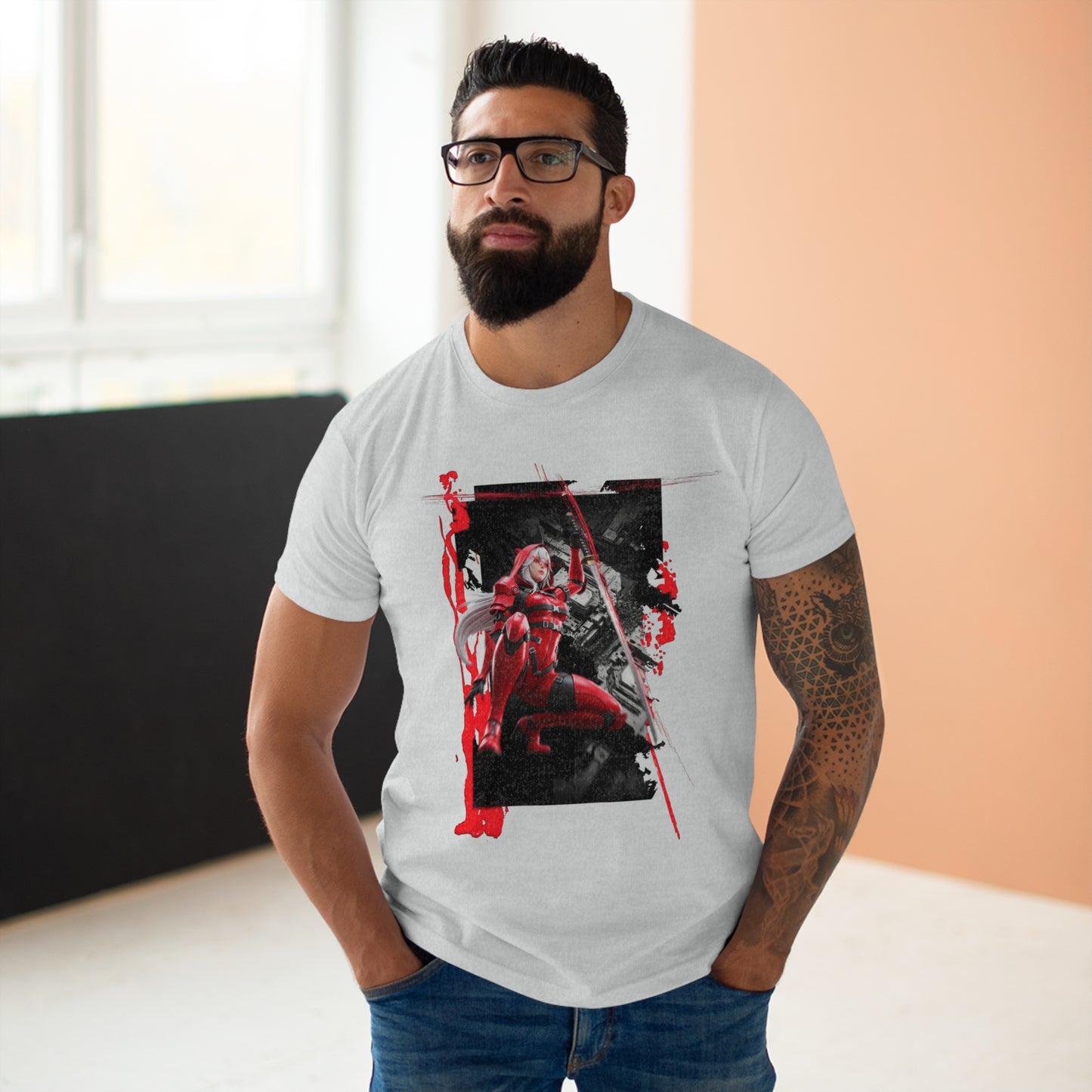 Unisex Graphic T-Shirt with Action Hero Design, Anime Tees, Casual Wear, Gifts for Gamers, Comic Fans, Birthdays