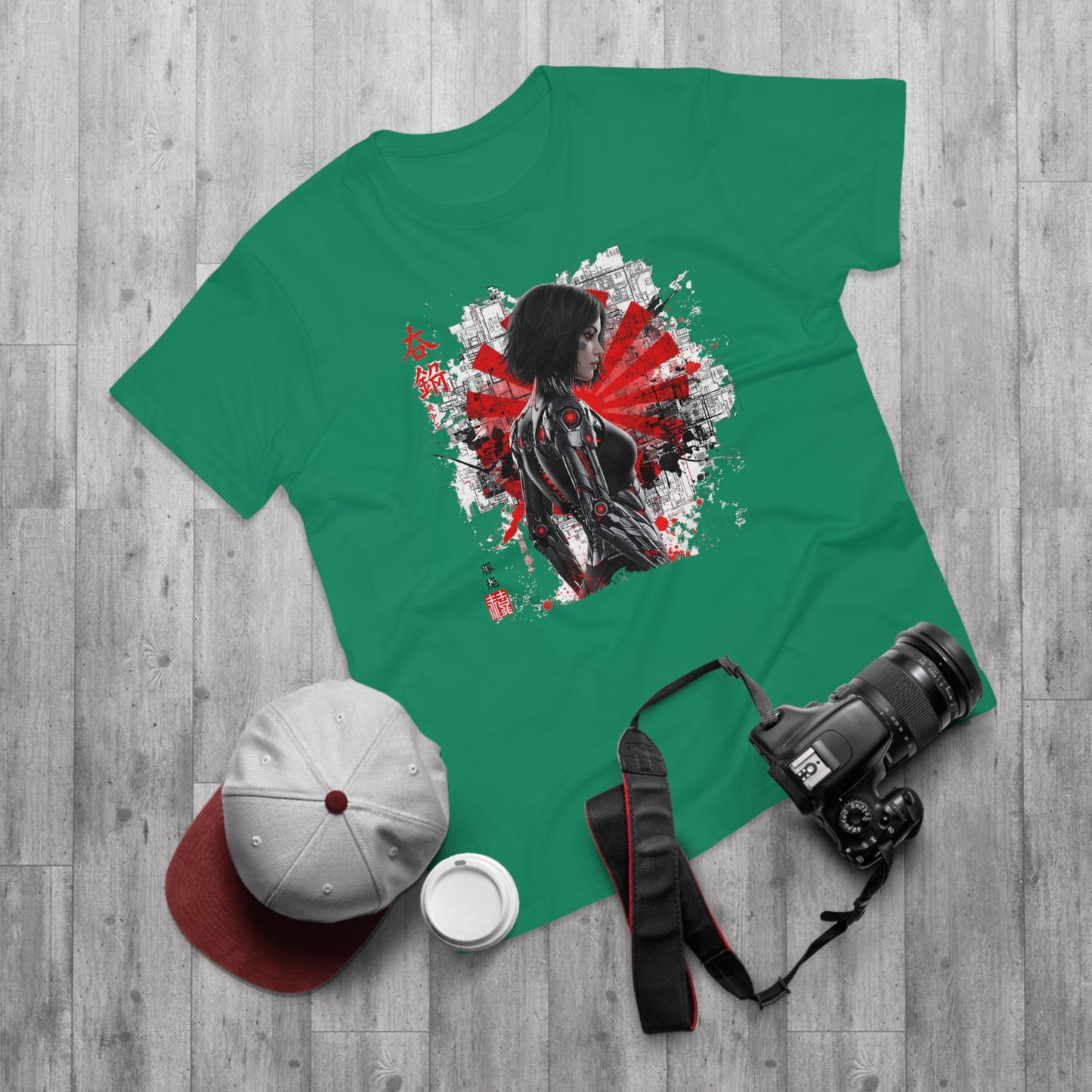 Cyber Samurai Graphic T-Shirt, Unisex Graphic Tee, Anime Shirt, Japanese Art T-Shirt, Gift for Nerds, Cosplay Apparel
