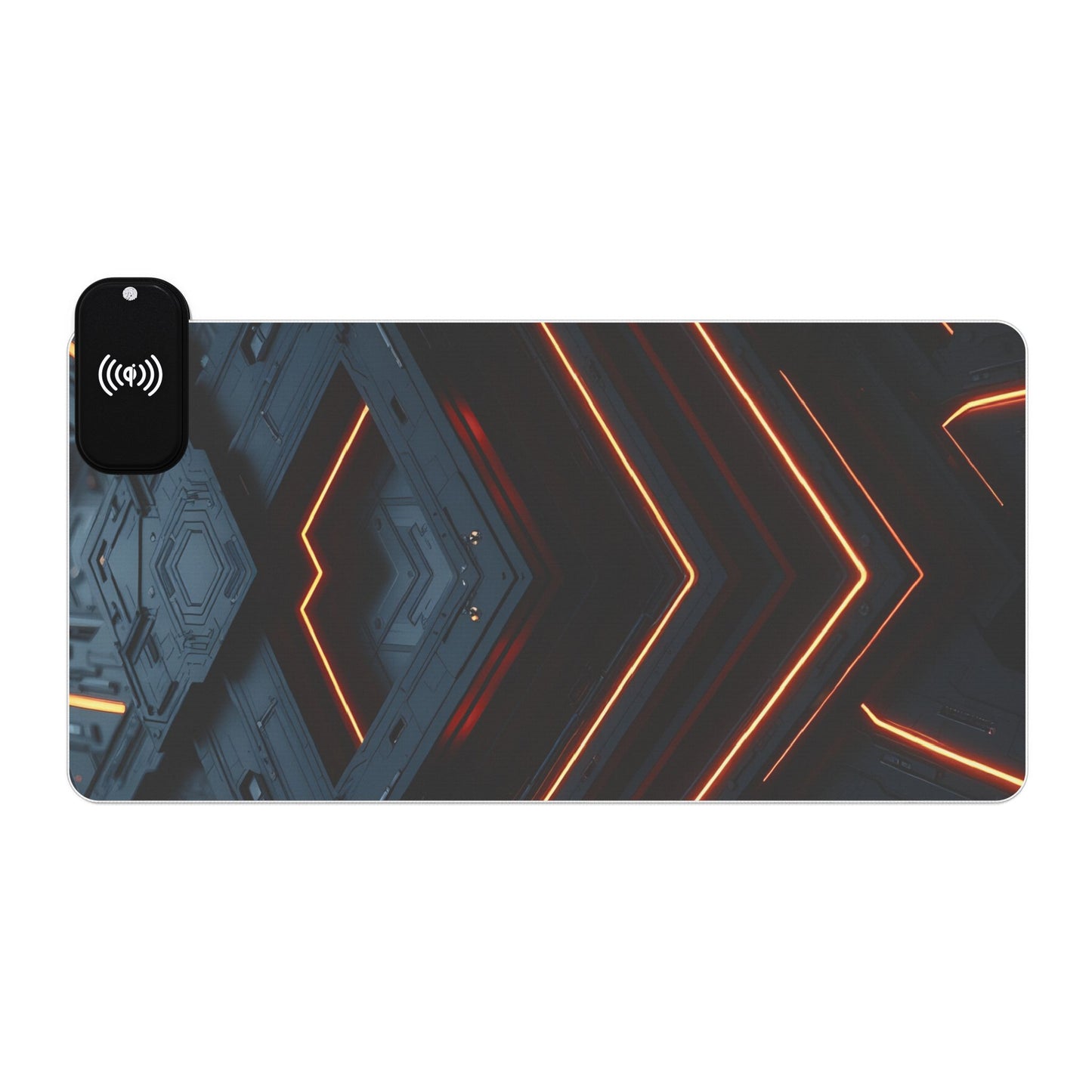 LED Gaming Mouse Pad with Wireless Charging, RGB Desk Mat for Gamers, Computer Accessories, Gaming Setup Essentials, Gift for Tech Lovers