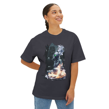 Cool Graffiti Monster Tee, Unisex Boxy T-Shirt, Streetwear Fashion, Graphic Tee, Unique Urban Style
