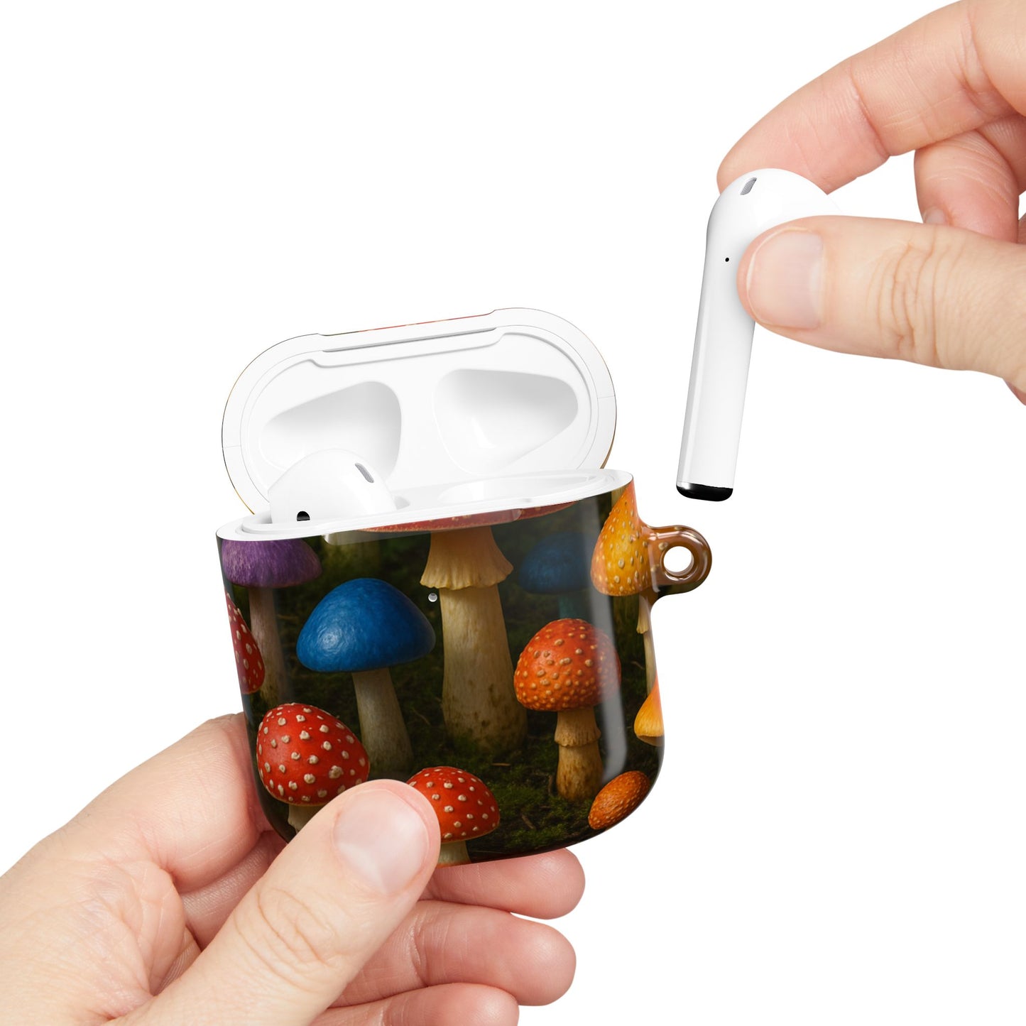 Colorful Mushroom AirPod Case - Quirky, Fun, Eco-Friendly Accessory for Nature Lovers, Perfect Gift for Birthdays, Holidays