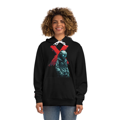 Experimental Fashion Hoodie - Edgy Urban Style with Graphic Design