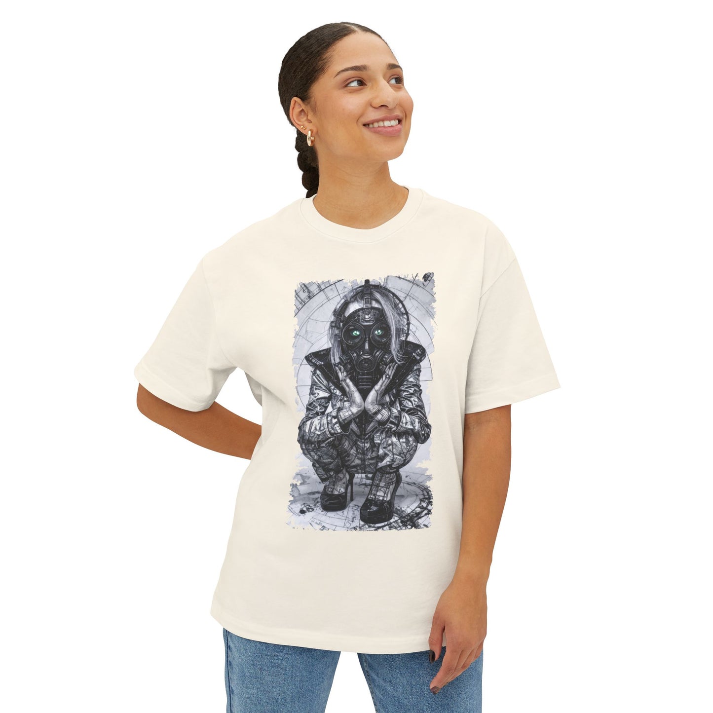 Unique Graphic Unisex Oversized Tee, Casual Streetwear, Ideal Gift for Art Lovers, Perfect for Summer Festivals, Relaxed Style