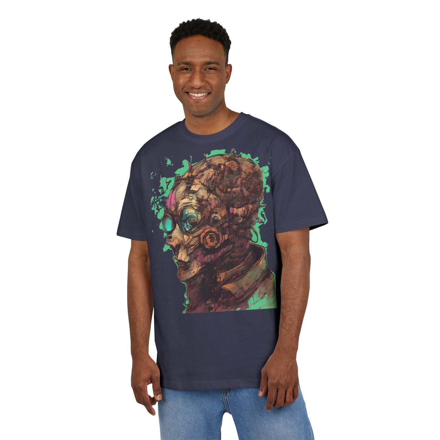 Artistic Oversize Tee - Unique Graphic Shirt for Art Lovers, Unisex Fashion, Streetwear Style, Gift for Creatives, Trendy Apparel