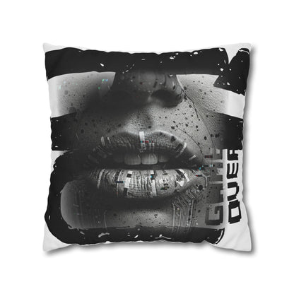 Stylish Spun Polyester Pillowcase, Decorative Accent, Unique Home Decor, Modern Living Room Cushion, Gift for Art Lovers