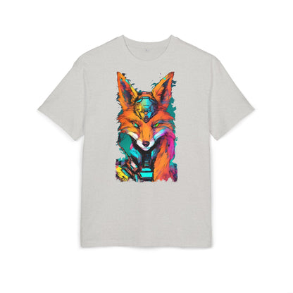 Vibrant Fox Graphic Oversized Tee, Unisex Streetwear Shirt, Unique Gift for Animal Lovers, Casual Wear, Colorful Art Tee