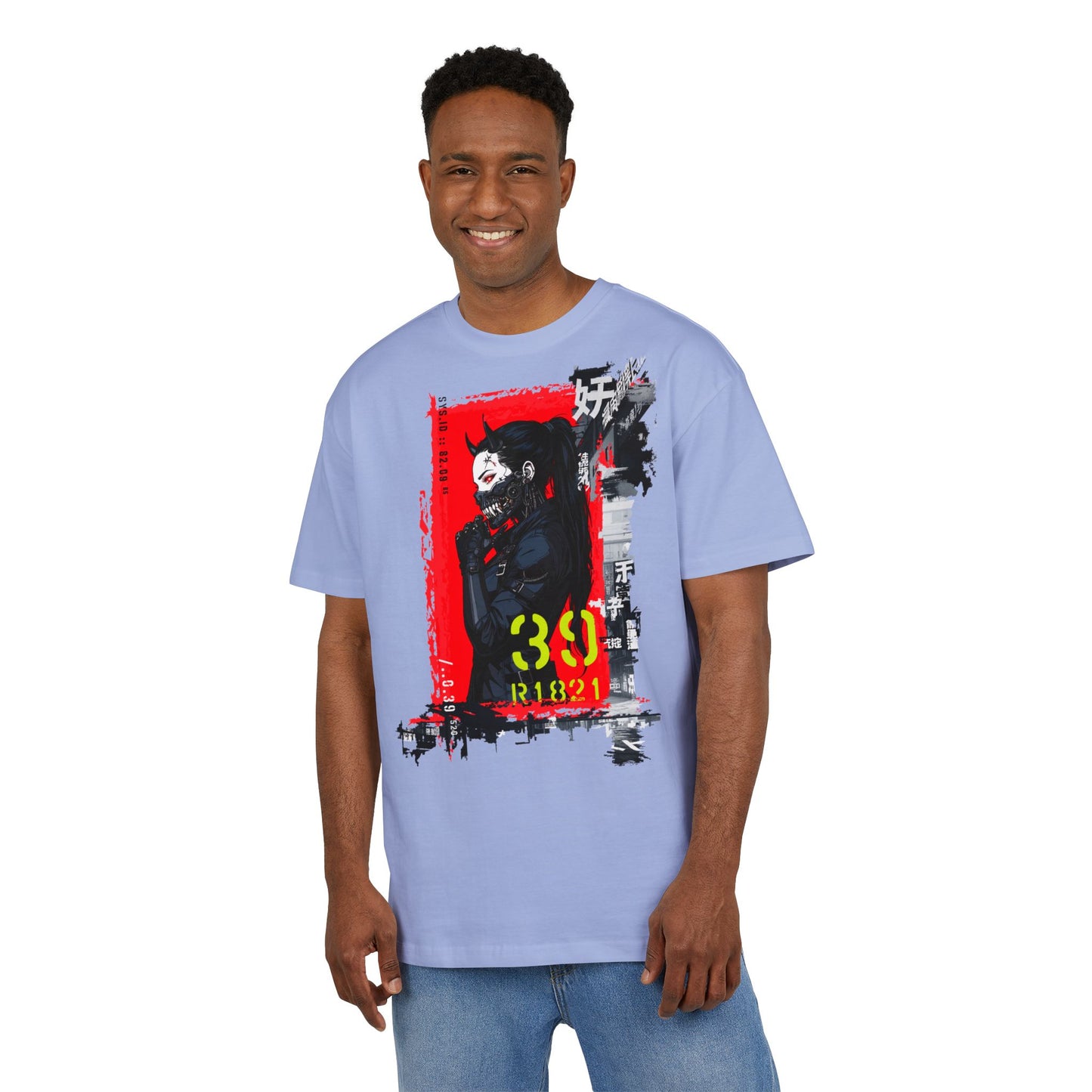 Artistic Oversize Tee featuring Bold Graphic Design, Unisex Heavyweight T-Shirt