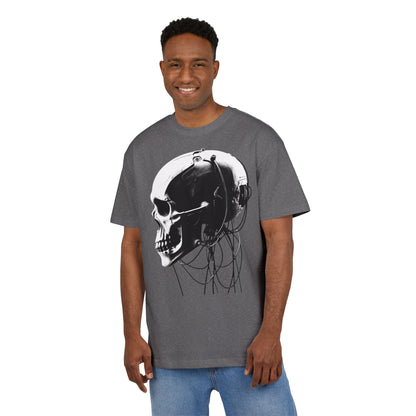 Unisex Skull Graphic Oversize Tee - Bold, Edgy Style for Casual Wear